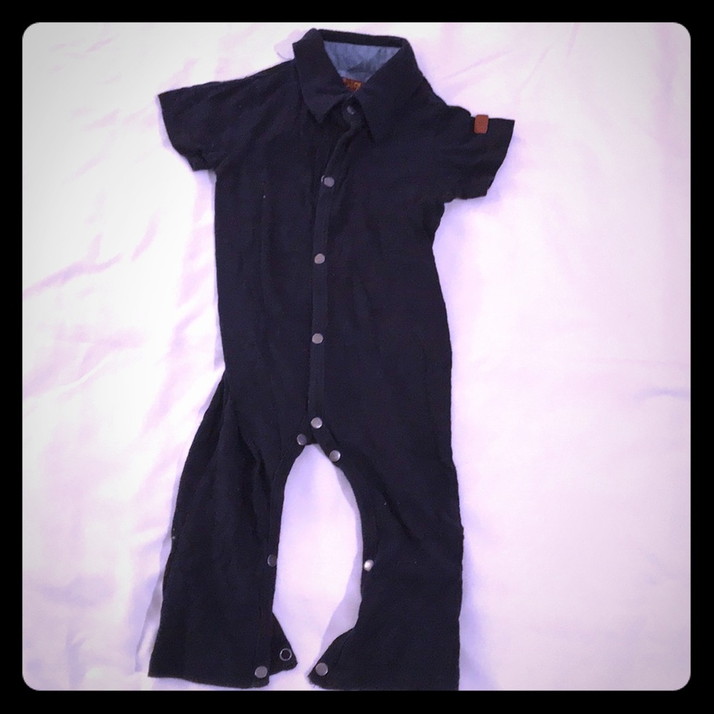 7 for all Mankind Navy Romper